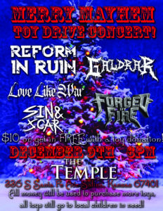 Merry Mayhem 2023 flyer